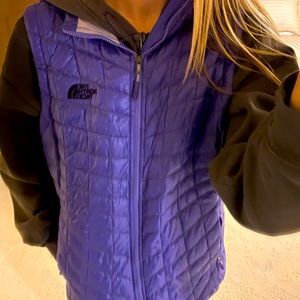 Purple north face puffy vest! 💜